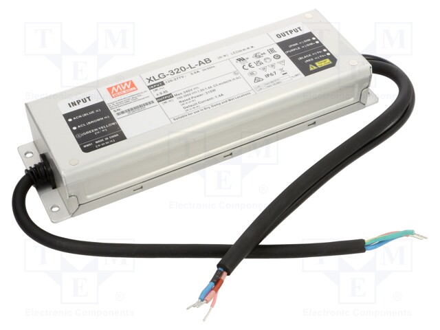 Power supply: switched-mode; LED; 320W; 150÷300VDC; 500÷1400mA