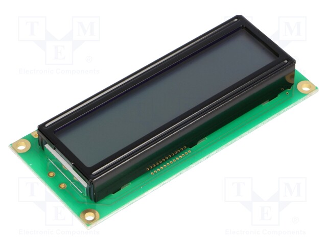 Display: LCD; alphanumeric; STN Positive; 16x2; gray; 80x36x13.5mm