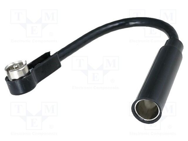 Antenna adapter; DIN socket,ISO plug angled; with lead; 0.15m