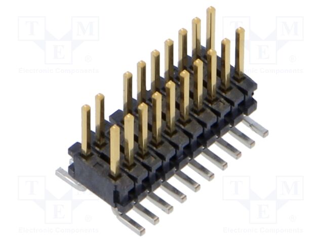 Connector: PCB to PCB; male; PIN: 20; 1.27mm; SMT; socket; vertical