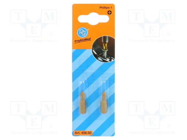 Screwdriver bit; Phillips; PH1; Overall len: 25mm; 2pcs.