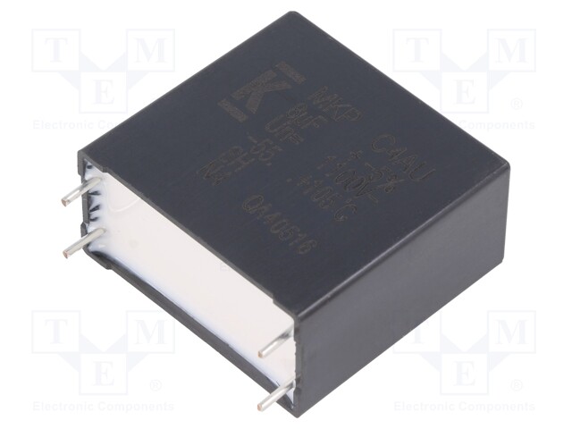 Capacitor: polypropylene; DC-Link; 8uF; ESR: 7.5mΩ; THT; ±5%; 13.2A