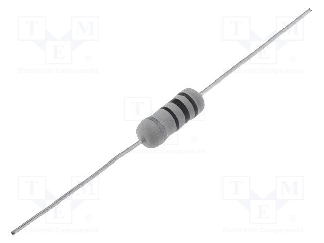 Resistor: wire-wound; THT; 2Ω; 1W; ±5%; Ø3.5x10mm; 400ppm/°C; axial