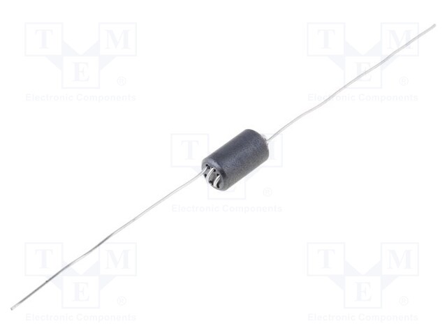 Inductor: ferrite; Number of coil turns: 2.5; Imp.@ 25MHz: 690Ω