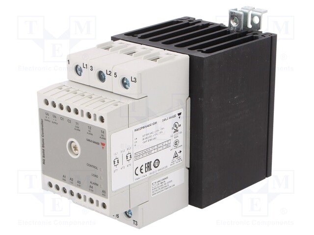 Relay: solid state; Ucntrl: 0÷10VDC; 40A; 180÷660VAC; 2-phase; IP20