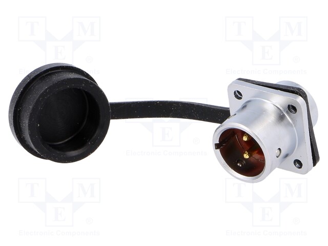 Socket; male; SF12; PIN: 2; IP67; 13A; soldering; 250V; 1.5mm2