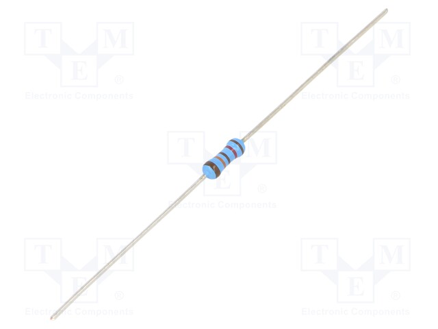 Resistor: thin film; THT; 121kΩ; 600mW; ±5%; Ø2.5x6.5mm; 50ppm/°C