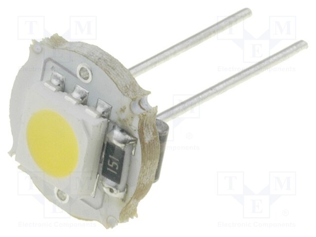 Module: LED; 240mW; 15(typ)lm; Colour: warm white; 12VDC; Cap: G4