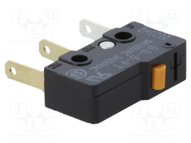 Microswitch SNAP ACTION; without lever; SPDT; 3A/250VAC; ON-(ON)