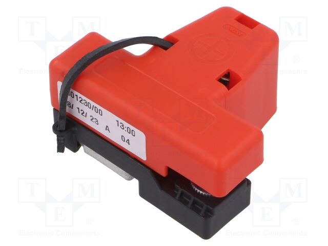 Fuse holder with cover; on left; Leads: battery clamp; ways: 1