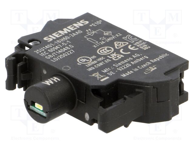 Illuminating unit; 22mm; 3SU1.5; -25÷70°C; Illumin: LED; front