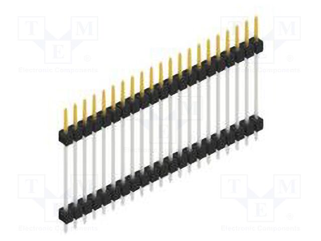 Connector: pin strips; pin header; male; PIN: 21; 2.54mm; THT; 1x21