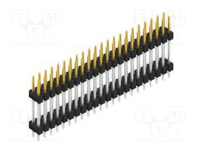 Connector: pin strips; pin header; male; PIN: 44; 2.54mm; THT; 2x22