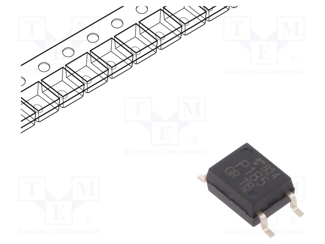 Optocoupler; SMD; Channels: 1; Out: transistor; Uinsul: 3.75kV