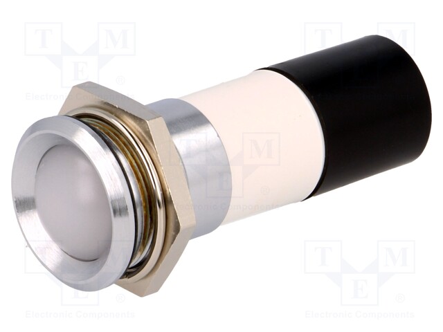 Indicator: LED; recessed; 230VDC; 230VAC; Cutout: Ø22.2mm; IP67