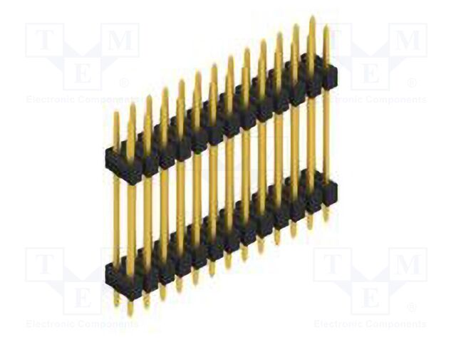 Connector: pin strips; pin header; male; PIN: 26; 2.54mm; THT; 2x13