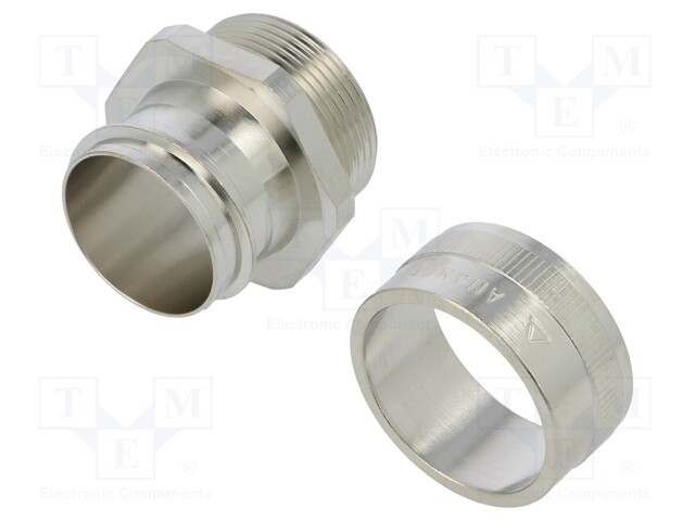 Straight terminal connector; ØBraid : 43mm; brass; -55÷260°C