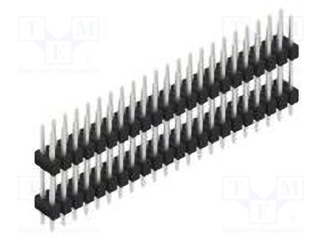 Connector: pin strips; pin header; male; PIN: 44; 2.54mm; THT; 2x22