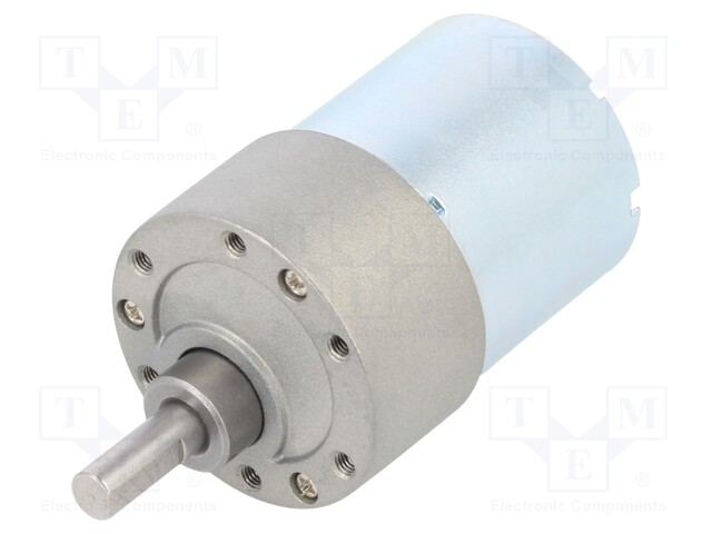 Motor: DC; with gearbox; 12÷24VDC; 3A; Shaft: D spring; 1000rpm