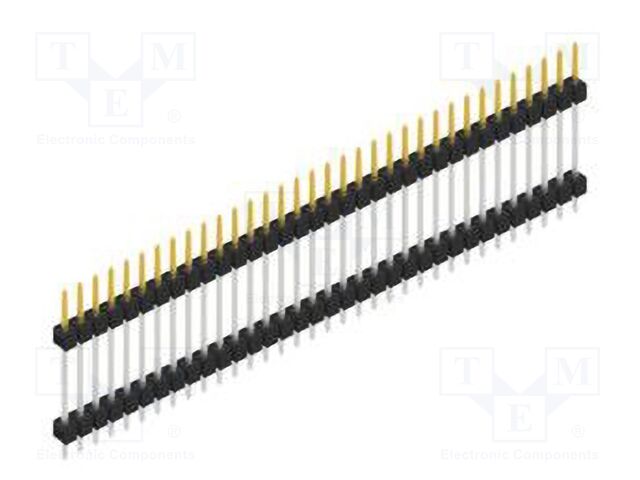 Connector: pin strips; pin header; male; PIN: 34; 2.54mm; THT; 1x34