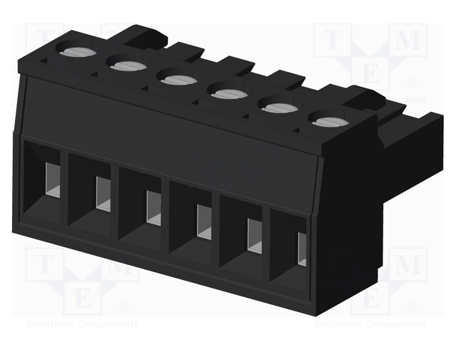 Connector: pluggable terminal block; plug; female; straight; 5mm