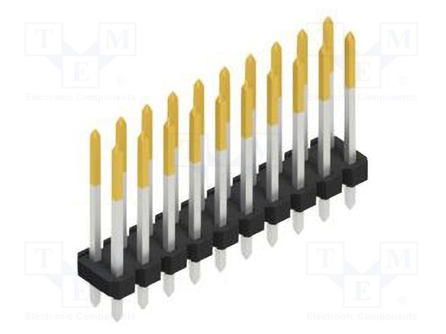 Connector: pin strips; pin header; male; PIN: 20; 2.54mm; THT; 2x10