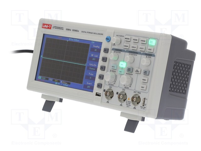 Oscilloscope: digital; Band: ≤50MHz; Channels: 2; 25kpts; 500Msps
