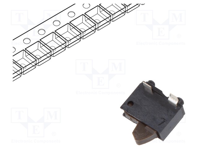 Switch: detecting; Pos: 2; SPST; 0.01A/5VDC; 50000cycles; 500mΩ