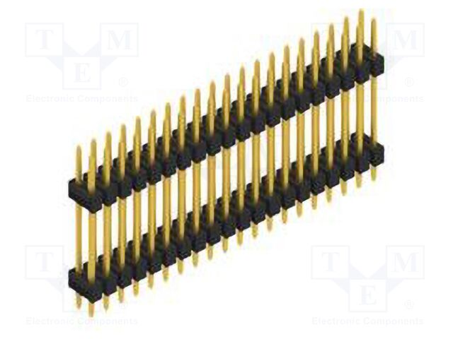 Connector: pin strips; pin header; male; PIN: 40; 2.54mm; THT; 2x20
