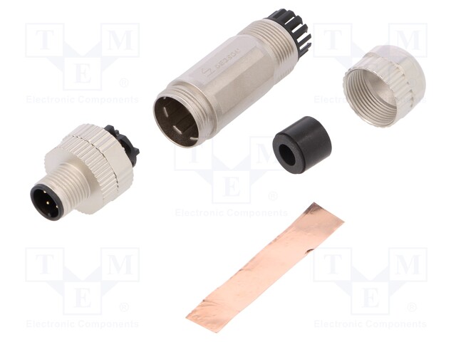Plug; M12; PIN: 4; female; A code-DeviceNet / CANopen; for cable