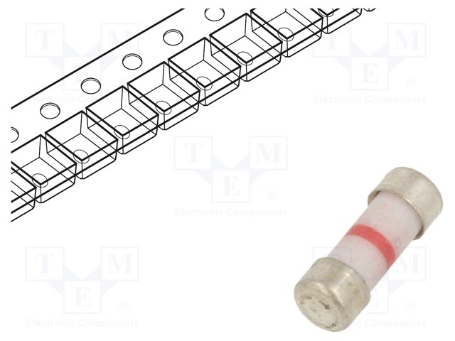 Fuse: fuse; quick blow; 50mA; 250V; ceramic; 3.05x8.7mm