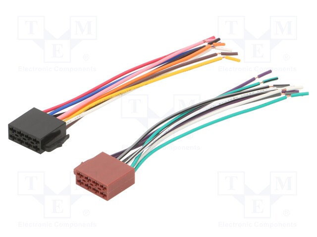 Wires,ISO plug x2; PIN: 16(8+8)