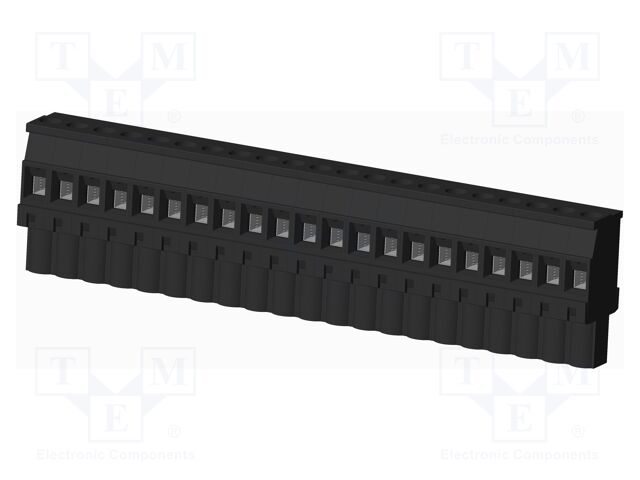 Connector: pluggable terminal block; plug; female; angled 90°