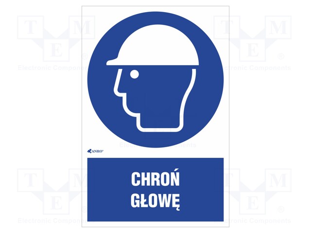 Safety sign; regulatory; Mat: self-adhesive folie; W: 200mm