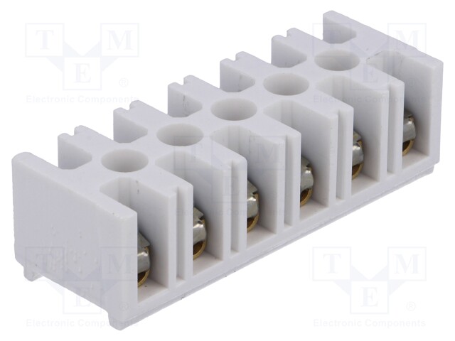 Terminal block; screw terminal; ways: 6; 4mm2; terminals: 12; 500V