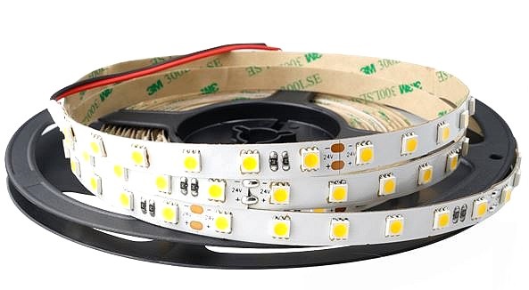 LED tape; LED/m: 60; SMD; 5050; 24V; 10mm; IP65; 4000K; 1m; 25cm leads