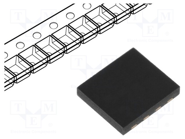 PIC microcontroller; Memory: 7kB; SRAM: 256B; EEPROM: 256B; SMD