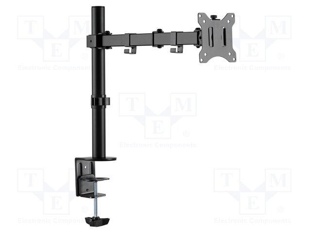 Monitor holder; 8kg; 17÷32"; Arm len: 390mm; for one monitor