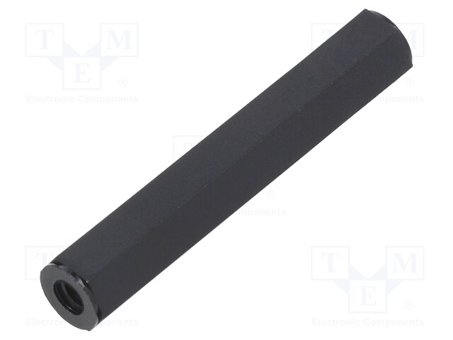Screwed spacer sleeve; cylindrical; polyamide; M5; 60mm