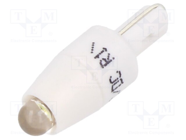 LED; white; Cap: W2x4,6d; 12V