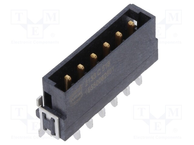 Connector: PCB to PCB; male; PIN: 6; 2.54mm; Series: har-flex Power