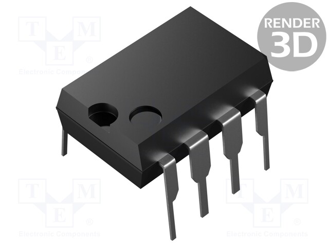 PMIC; PWM controller; 1A; 47÷500kHz; Channels: 1; DIP8; 0÷96%; 1W