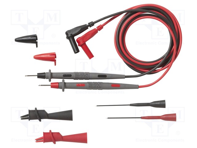 Test acces: kit; black,red