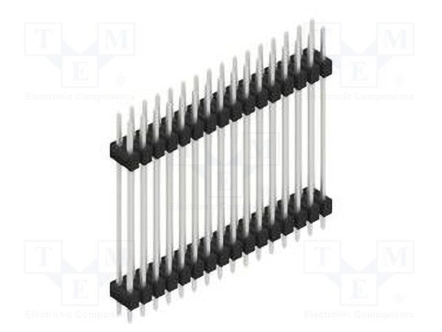 Connector: pin strips; pin header; male; PIN: 32; 2.54mm; THT; 2x16