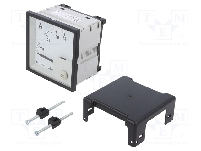 Ammeter; analogue; on panel; I AC: 0÷40A; Class: 1,5; 50÷60Hz; 160g
