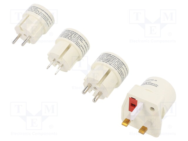 Transition: adapter; 2P; white; PIN: 2