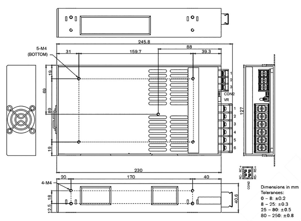 Power supply: switched-mode; modular; 500W; 12VDC; 41.7A; OUT: 1