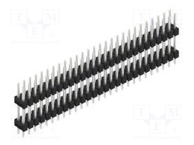 Connector: pin strips; pin header; male; PIN: 54; 2.54mm; THT; 2x27