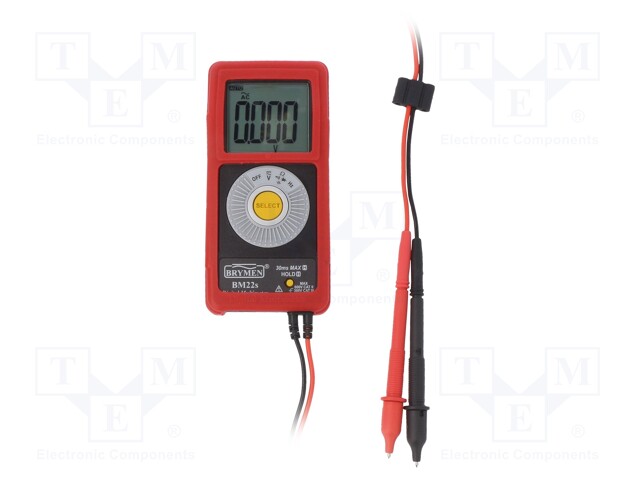 Digital multimeter; LCD 3,75 digit (4000); VAC: 4/40/400/600V