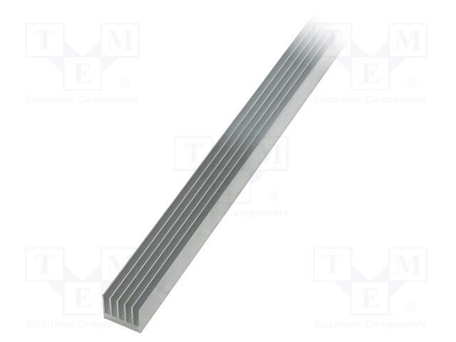Heatsink: extruded; grilled; natural; L: 1000mm; W: 41.6mm; H: 34mm